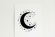 50 Crescent Moon with Stars, an Empty State Illustration by Amazin_art (Thumbnail 9 of 47)