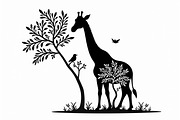 Giraffe Silhouette Vector design, an Illustration by Amazin_art (Thumbnail 16 of 21)