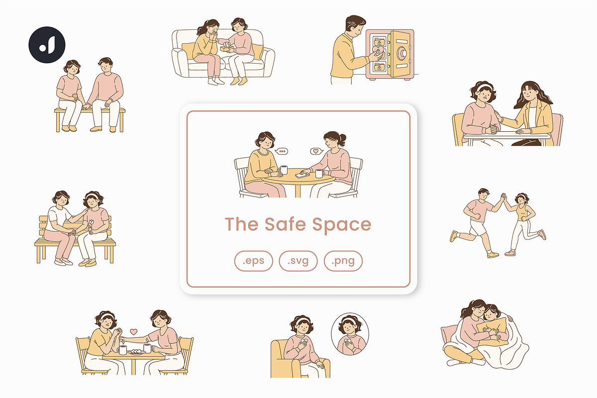 The Safe Space Illustration, an Object Graphic by Jump Studio (Photo 1 of 12)