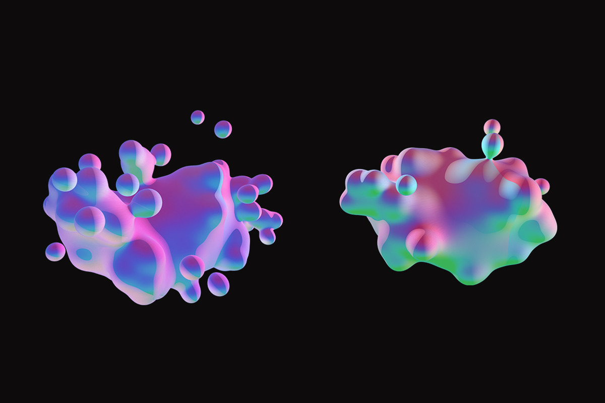 3D Gradients - 8 Metaballs, an Object Graphic by ghost friend's shop (Photo 4 of 5)