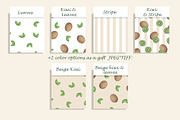 Watercolor Kiwi Seamless Pattern Set, a Pattern Graphic by Oksana Dovhopol Art (Thumbnail 8 of 11)