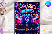 Roller Skating Birthday Invitation, an Invitation Template by InvitingStorys (Thumbnail 3 of 11)