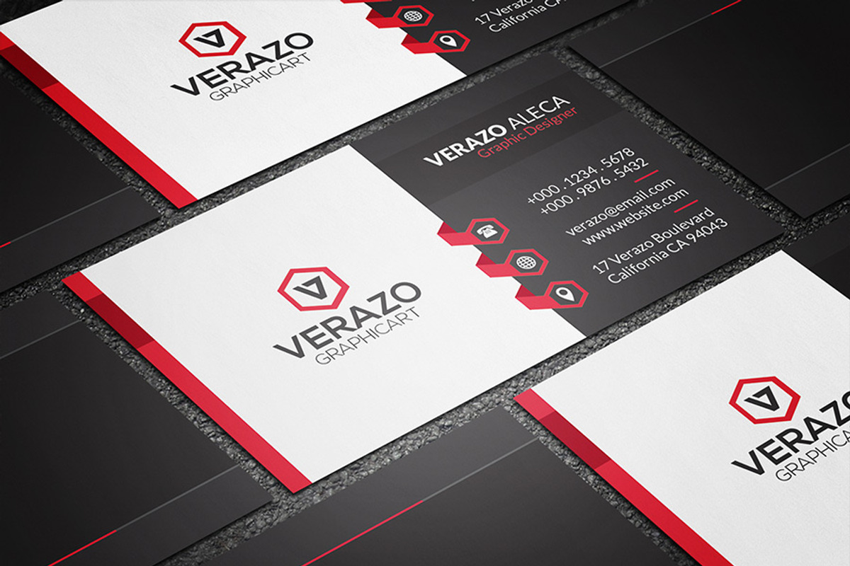 Creative Corporate Business Card, a Business Card Template by Verazo (Photo 3 of 3)