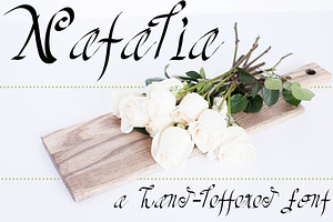 NATALIA Hand Lettered Font