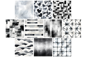 Black And White Seamless Patterns