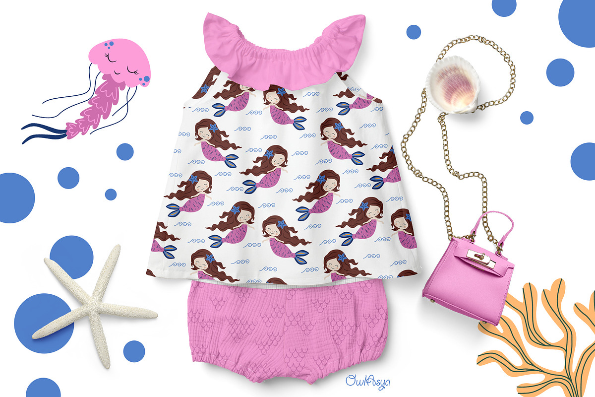 Little Mermaid Collection, an Object Illustration by owlasya (Photo 5 of 10)