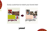 Bold Red Instagram Template Kit, a Social Media Template by Yaaas Design (Thumbnail 9 of 12)
