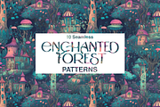 10 Enchanted Forest Patterns, a Pattern Graphic by Motifs (Thumbnail 8 of 11)