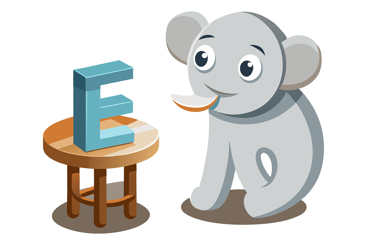 A-Z 3D Alphabet with Cute Character, a Graphic by Creative_View (Photo 16 of 28)