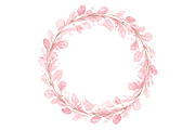 Watercolor Botanical Wreath Clipart, a Graphic by Creativeshirt (Thumbnail 6 of 13)