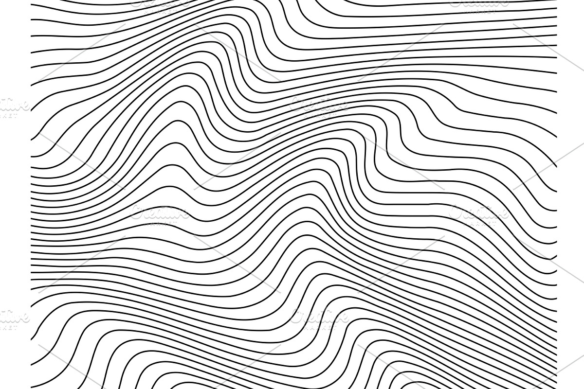 Abstract background with wavy lines, a Texture Graphic by RODINA (Photo 1 of 3)