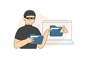 Cyber Crime Illustration, an Object Graphic by Jump Studio (Thumbnail 3 of 12)
