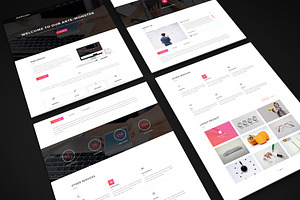 ArteMonster - Landing Page Template