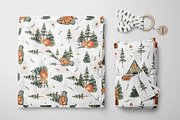Sleeping FOREST. Watercolor animals, an Animal Illustration by Ooh Lily (Thumbnail 10 of 18)