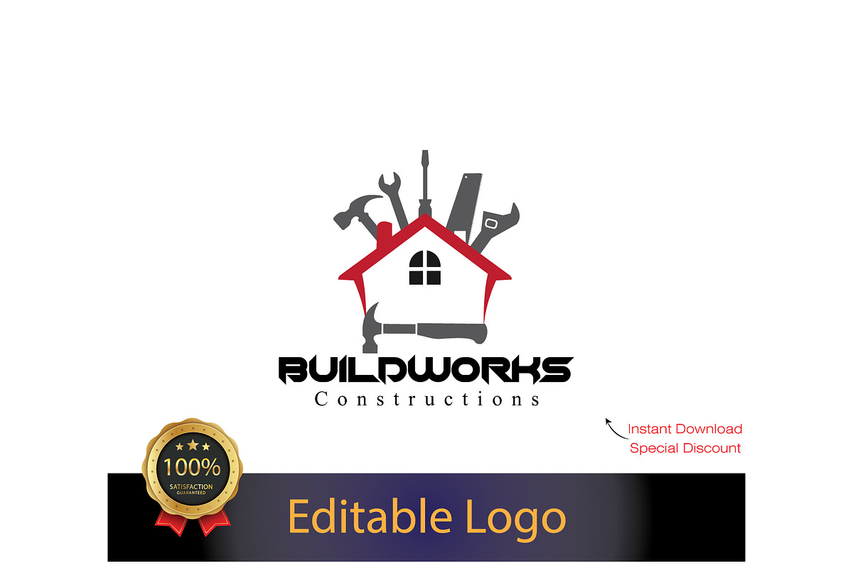 House Repair Logo Design, a Branding & Logo Template by YUDesignStore (Photo 1 of 7)