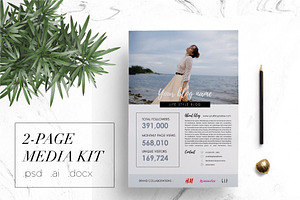 Modern 2-page media kit