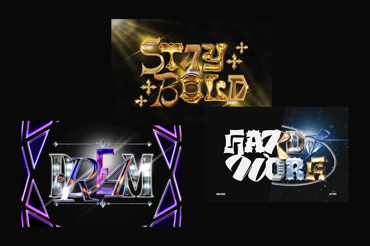 Luxury Metallic Chrome Text Effect, a Layer Style Add-On by Matsero (Photo 2 of 4)