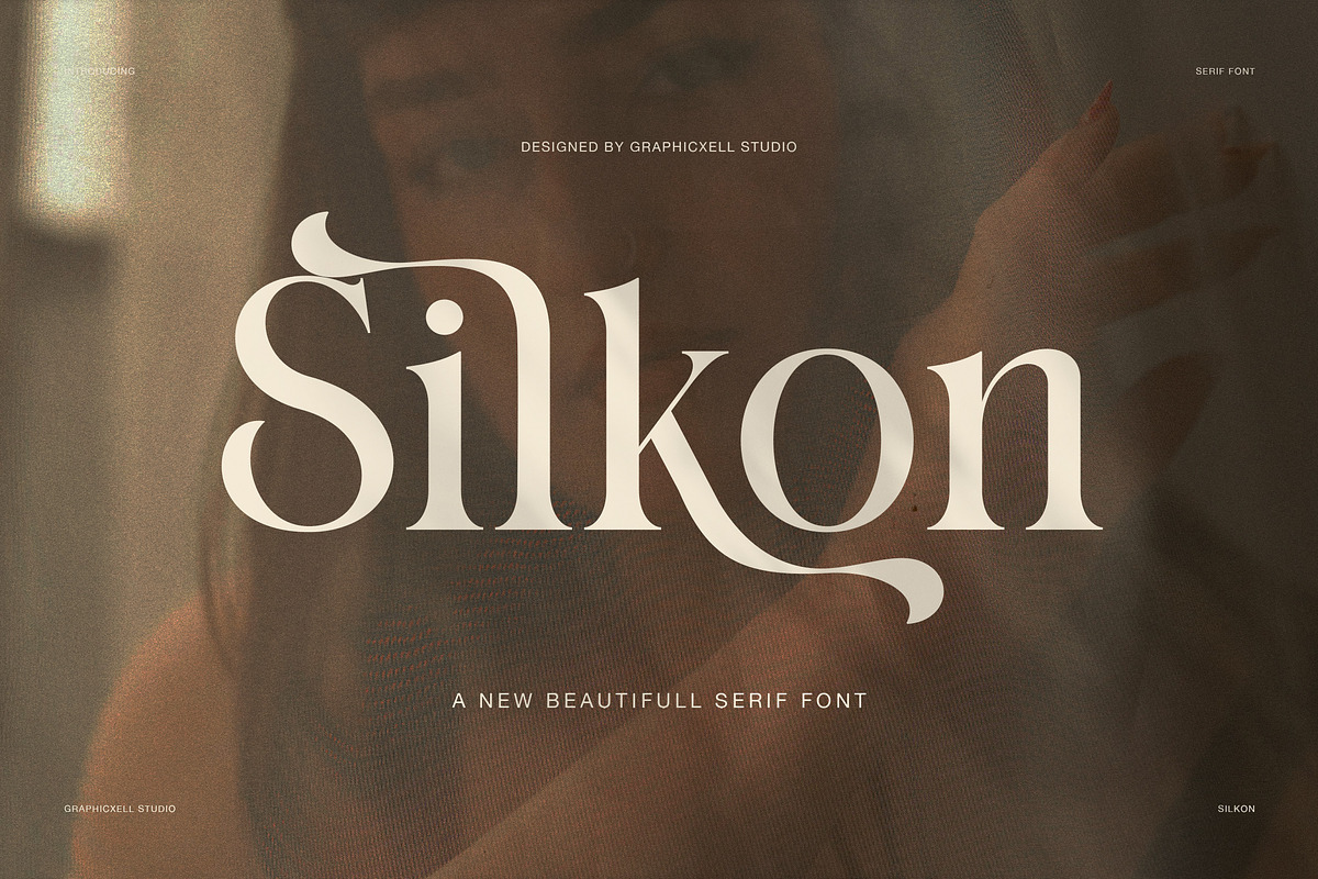 Silkon Elegant Serif Font, a Serif Font by Graphicxell (Photo 1 of 8)