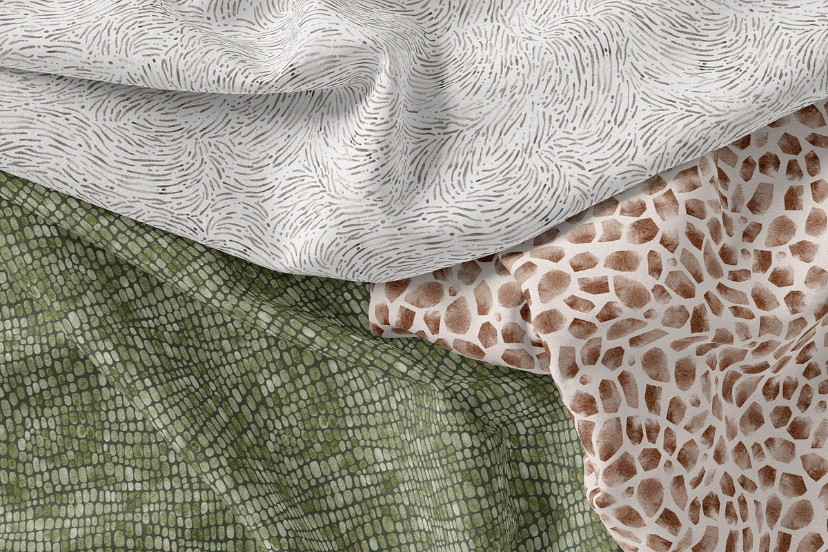 ANIMAL SKIN watercolor patterns, a Pattern Graphic by erasovas (Photo 2 of 8)