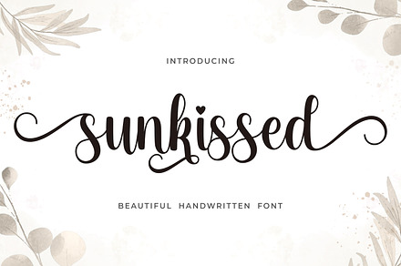 Sunkissed, a Script Font by Mozatype