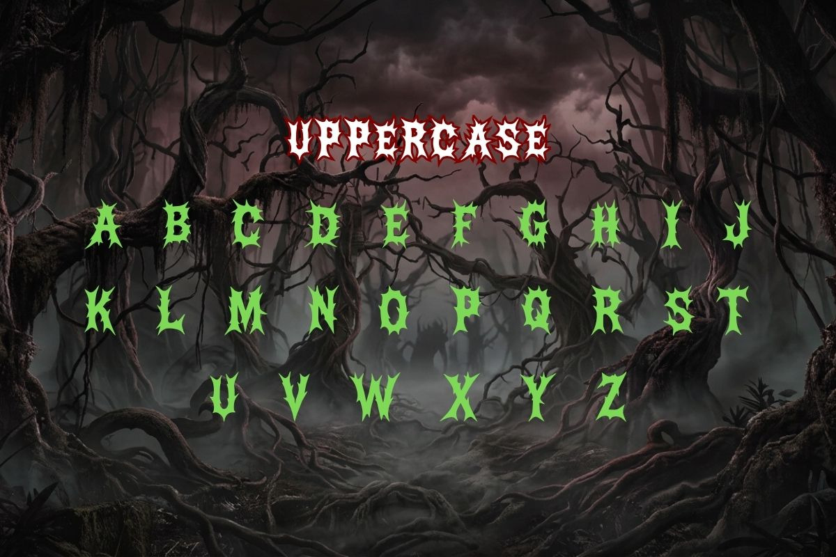 18 Spooky Horror Font Bundle, a Script Font by AN Productions (Photo 31 of 48)