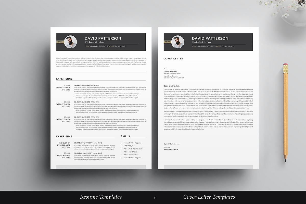 Resume/CV, a Resume Template by Pixavics (Photo 2 of 4)