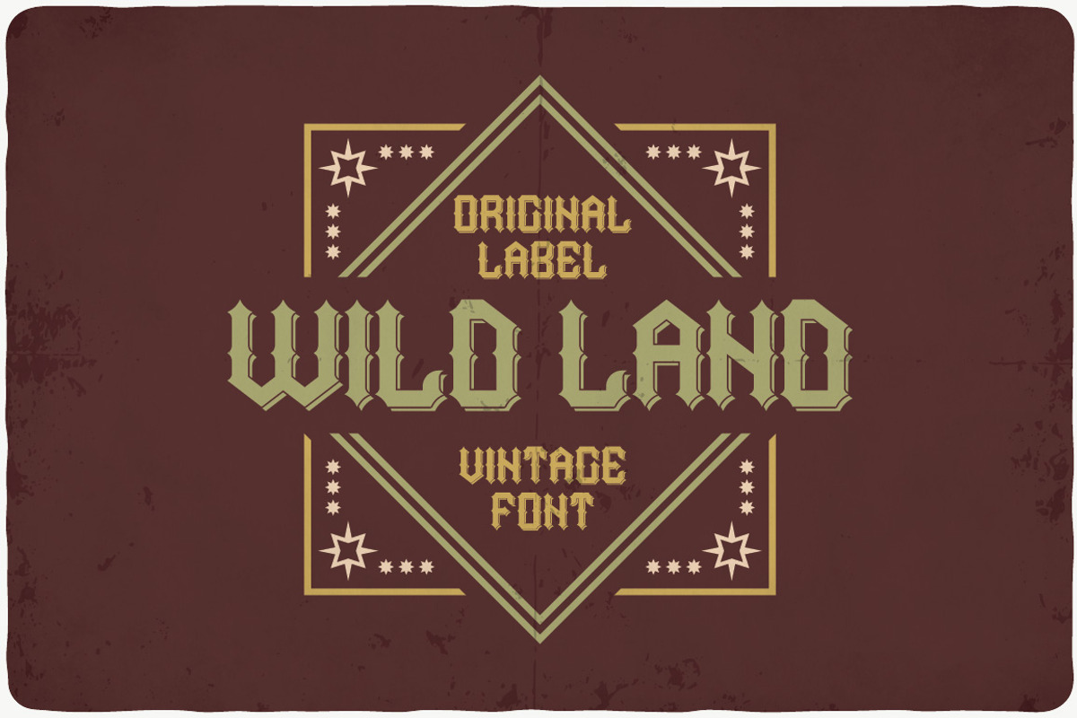 Wild Land typeface preview 3