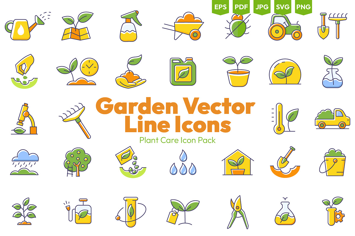 Garden Vector Line Icons, an Object Illustration by Ilia Design (Photo 1 of 6)
