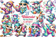 Easter hip hop Bunny Sublimation, an Illustration by DreamCafeArt (Thumbnail 1 of 5)