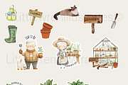 Cozy Plant Lovers Clip Art-Stickers, a Decorative Illustration by Little Wren Illustrates (Thumbnail 2 of 6)
