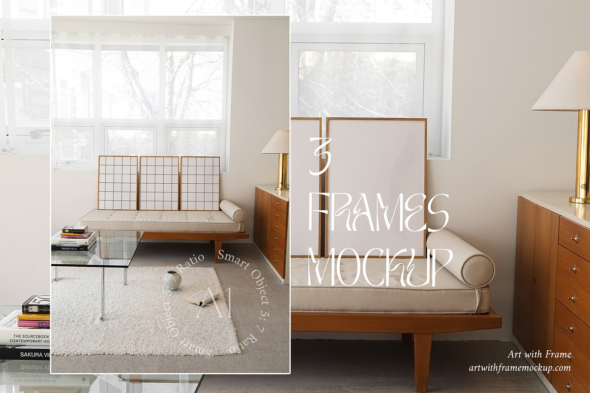 51 Frame Mockups - Vintage Furniture, a Product Mockup by ArtwithFrame (Photo 35 of 50)