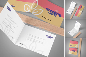 Greeting Card Mockup Template