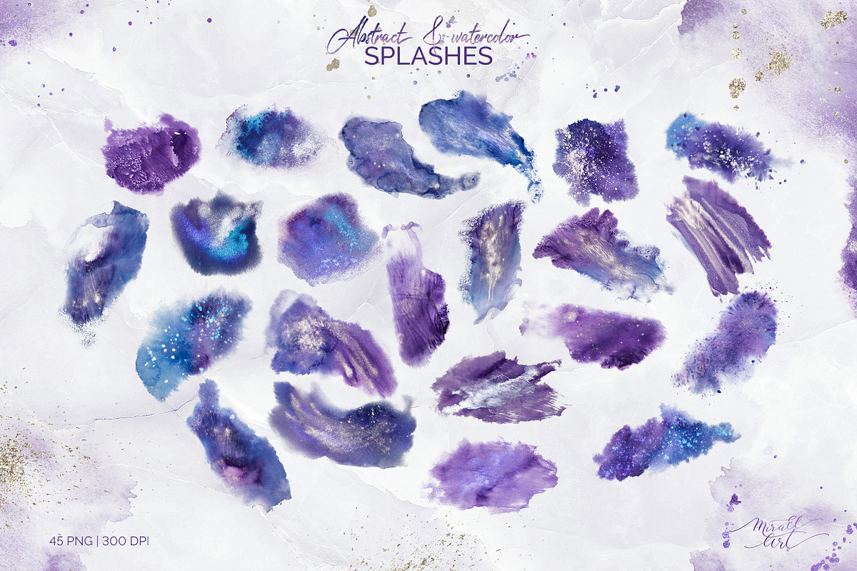 Violet Aura. Abstract design, a Texture Illustration by MiraEl Art (Photo 24 of 29)