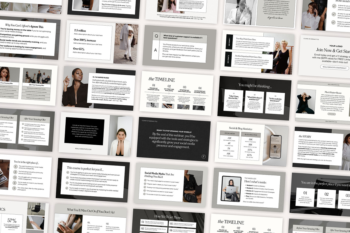 Slide Deck & Webinar Canva Templates, a Presentation Template by Fallon Gerst (Photo 3 of 22)