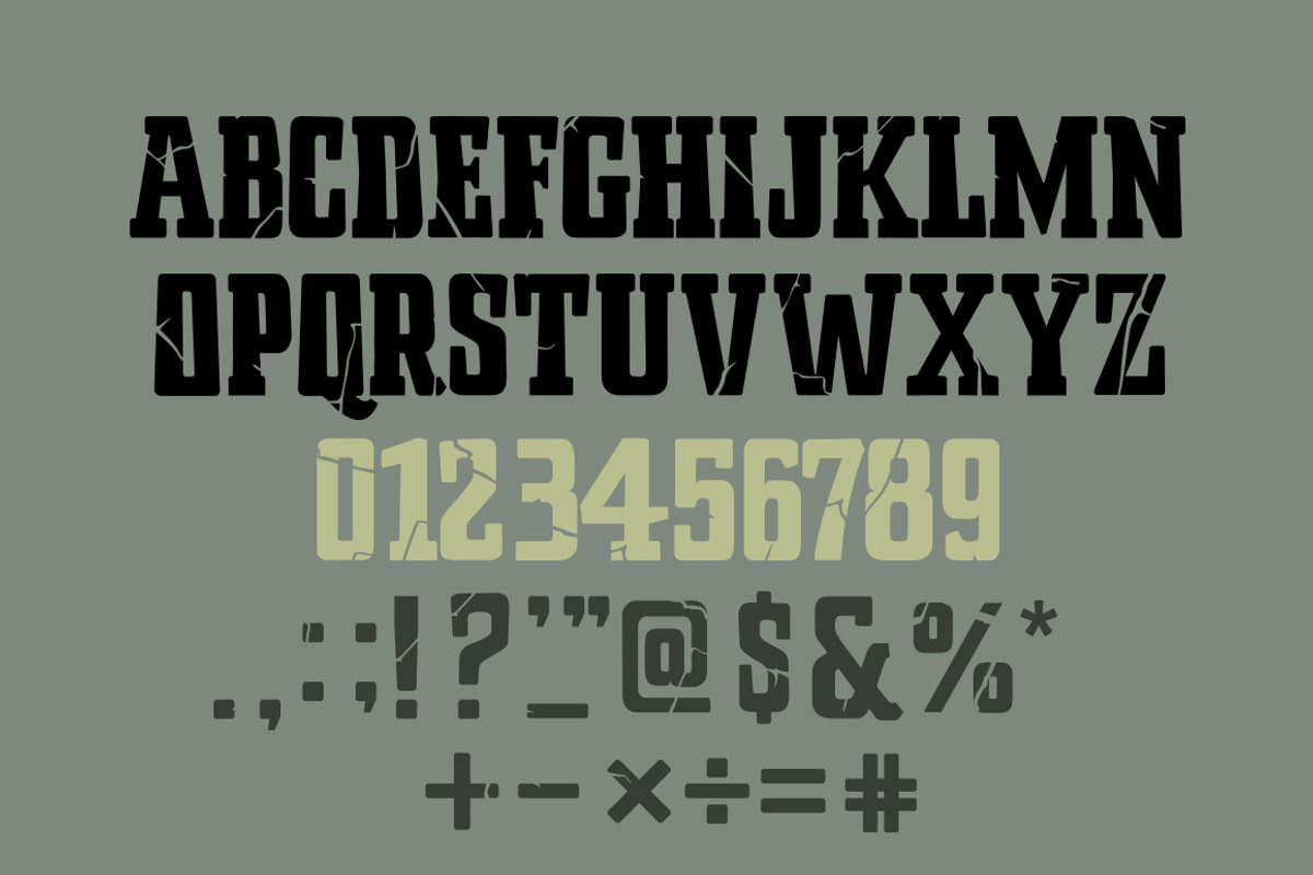 Overland Display Font, a Slab Serif Font by vatesdesign (Photo 5 of 5)