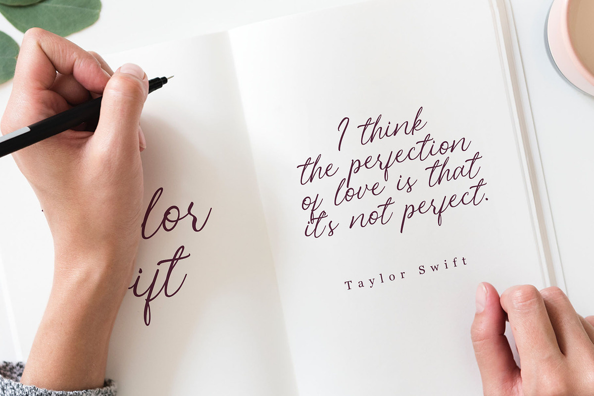 Britney Collection | Handwritten Fon, a Script Font by sancreastd. (Photo 3 of 9)