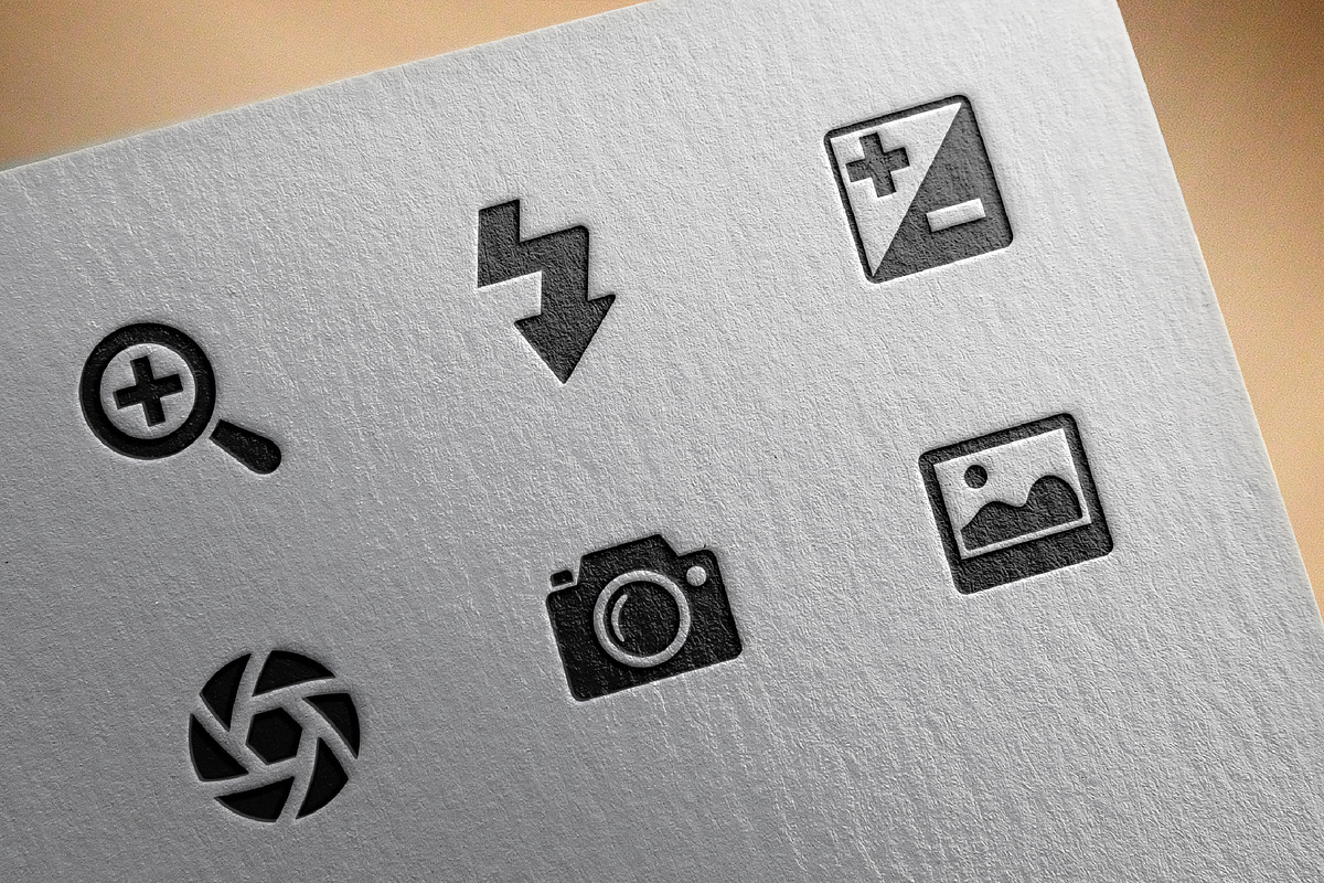 Photo and camera functions icons, an Icon by Palau