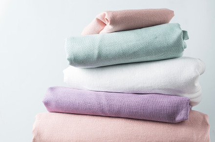 linen fabric in different colors