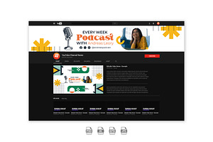 YouTube Cover Podcast Template, a Social Media Template by Artnivora.Std
