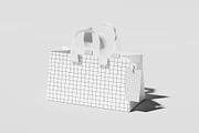 Big Paper Bag Branding Mockup, a Cups & Container Mockup by Eklip Studio (Thumbnail 2 of 5)