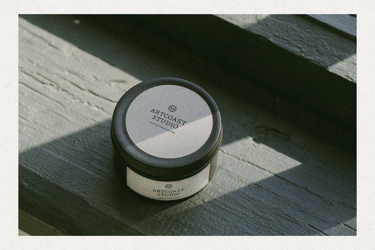 Black Candle Label Mockup, a Packaging Mockup by Artcoast Studio (Photo 3 of 10)