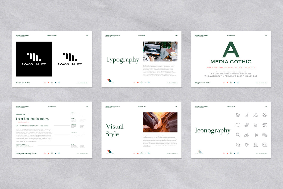 Brand Visual Identity Guidelines, a Brochure Template by Andre28 (Photo 6 of 9)