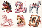Coquette Horse Clipart, an Illustration by DreamCafeArt (Thumbnail 2 of 6)
