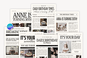 Birthday Newspaper Canva Template, a Magazine Template by Snapybiz (Thumbnail 4 of 10)