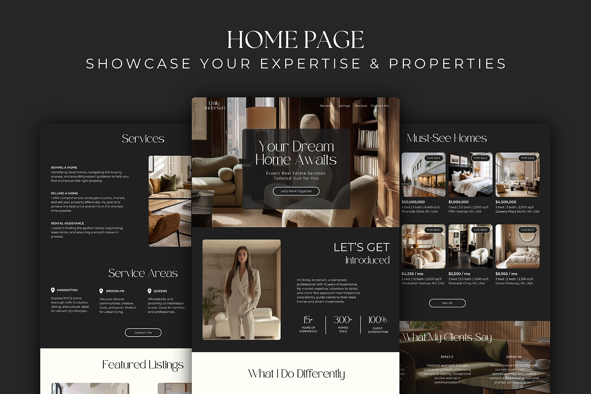 Real Estate Multi-Page Website, an App Template by Meraki Templates (Photo 5 of 9)