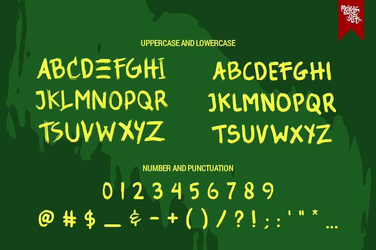 Ricardo Manchiness, a Handwritten Font by Majelis Art (Photo 2 of 8)