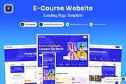 E-Course Website, a Landing Page Template by SLAB! Design (Thumbnail 1 of 5)