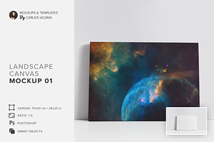 Landscape Canvas Ratio 7x5 Mockup 01