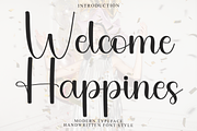 Welcome Happines, a Handwritten Font by InermediaSTUDIO (Thumbnail 1 of 8)