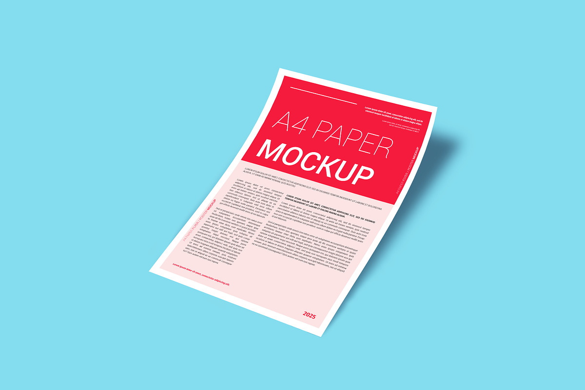 A4 Paper Flyer Mockup Template, an Advertising Mockup by alimran24 (Photo 7 of 13)